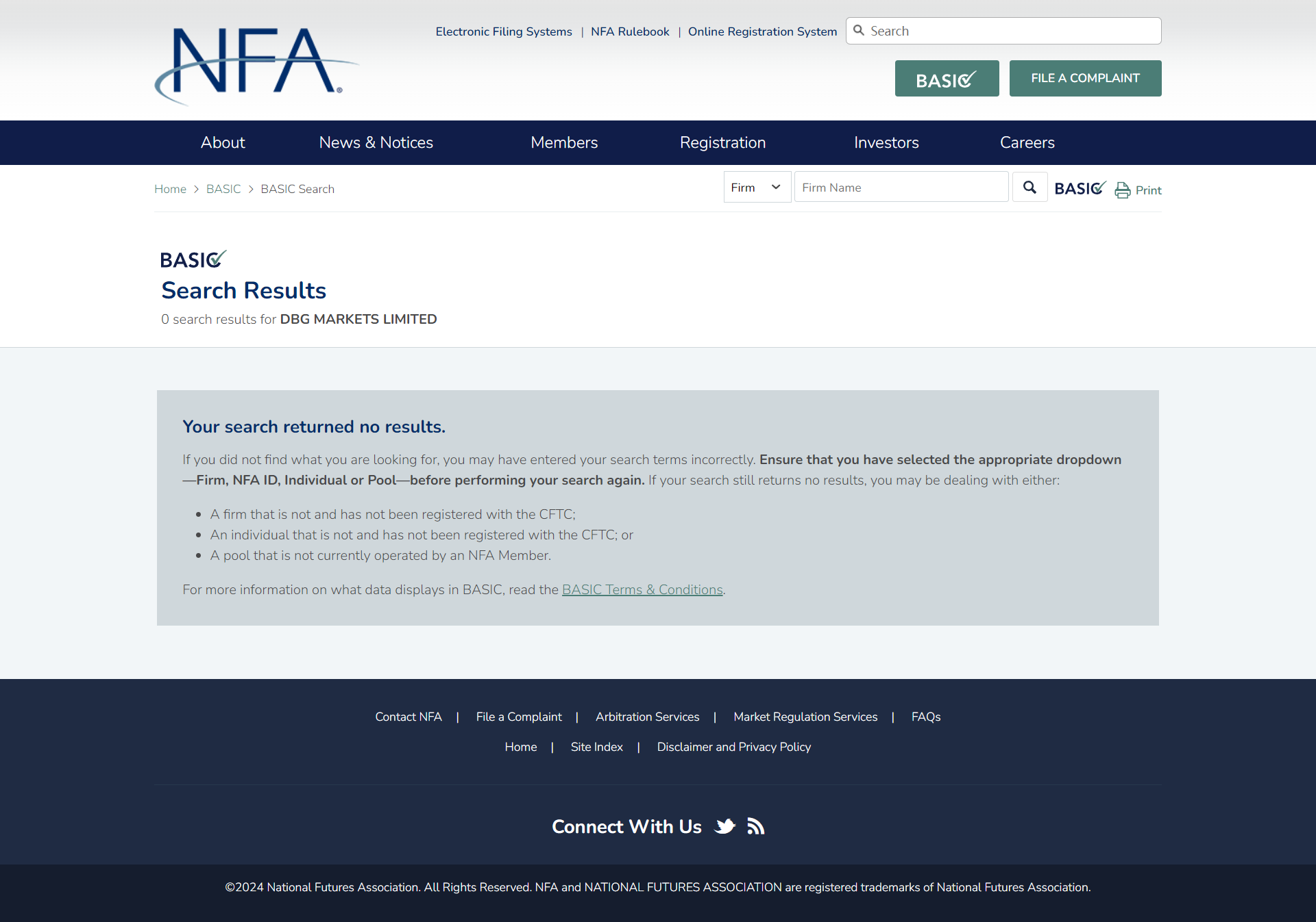 美国全国期货协会（NFA）