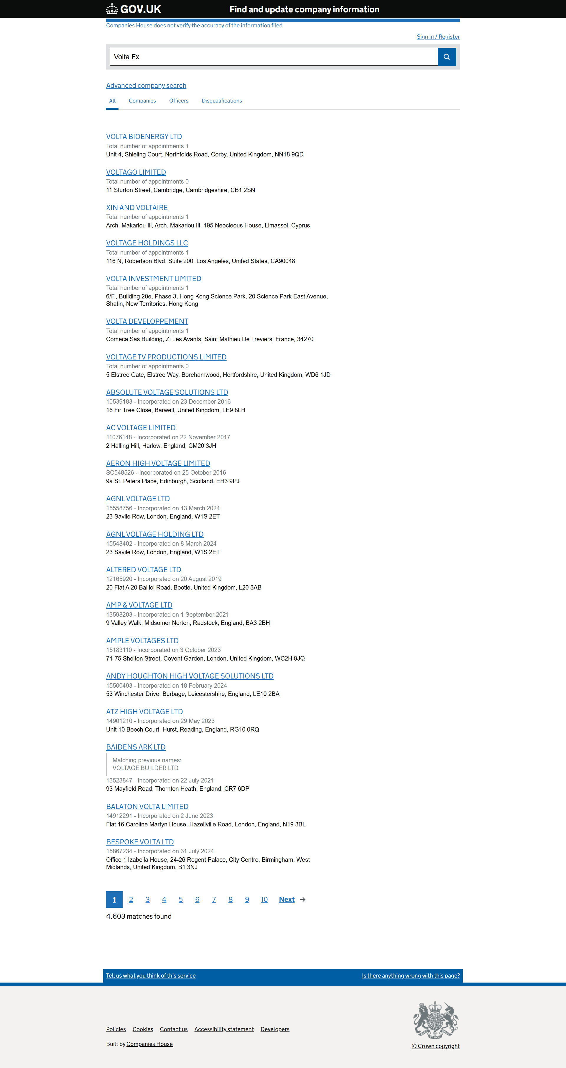 UK Companies House