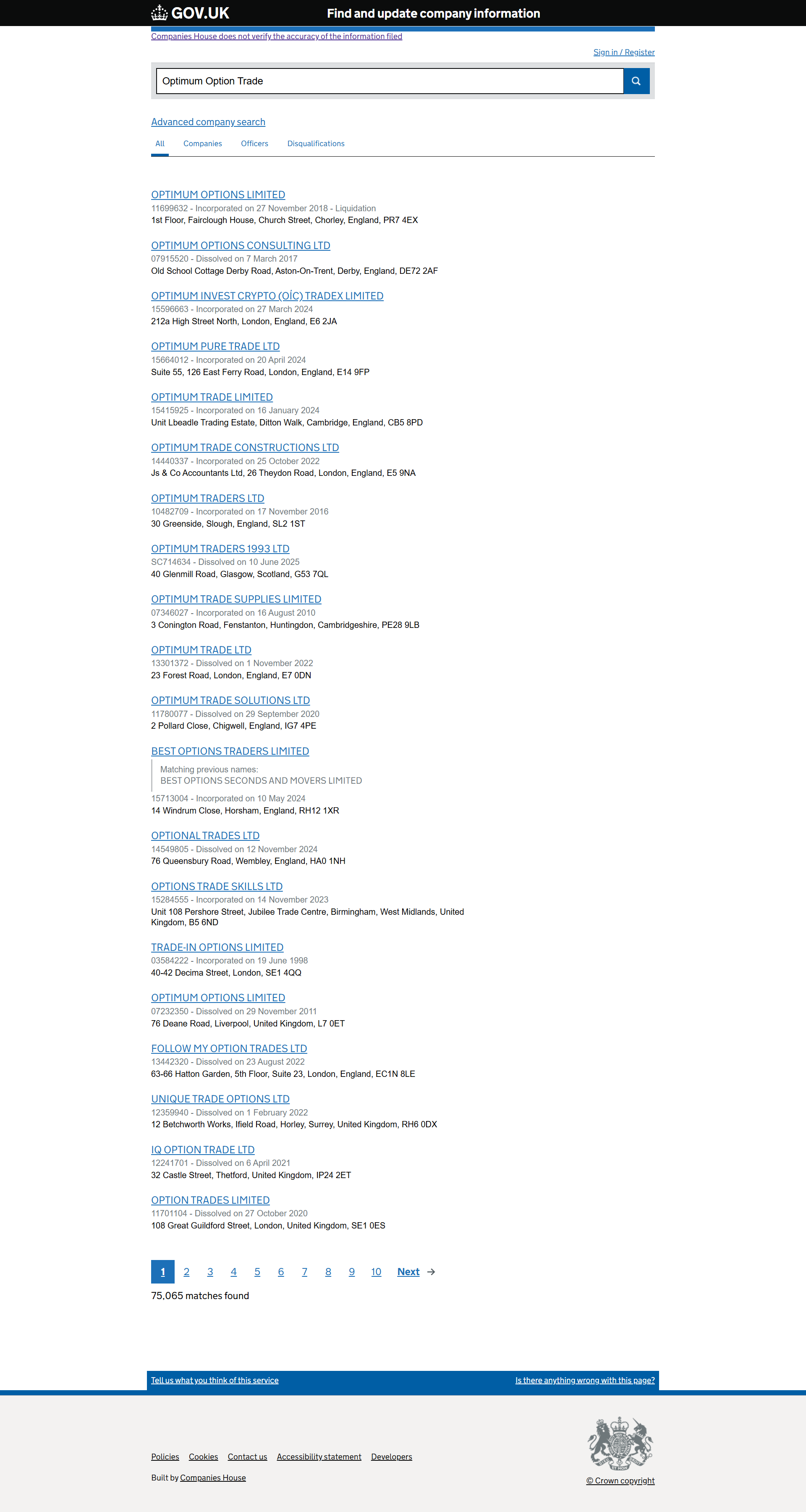 UK Companies House