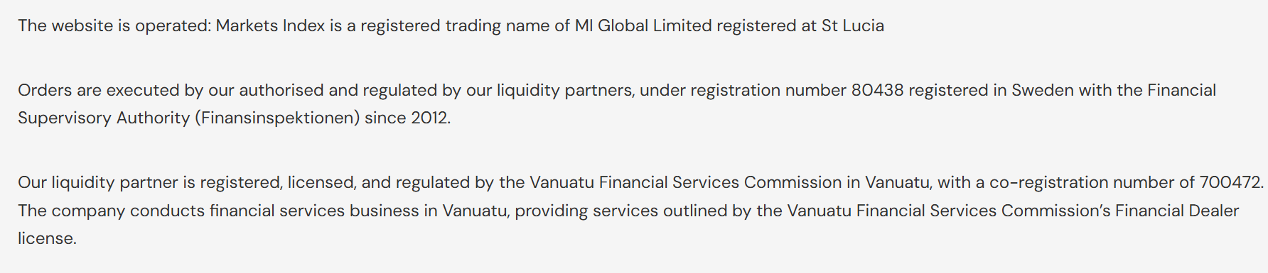 Regulatory Information