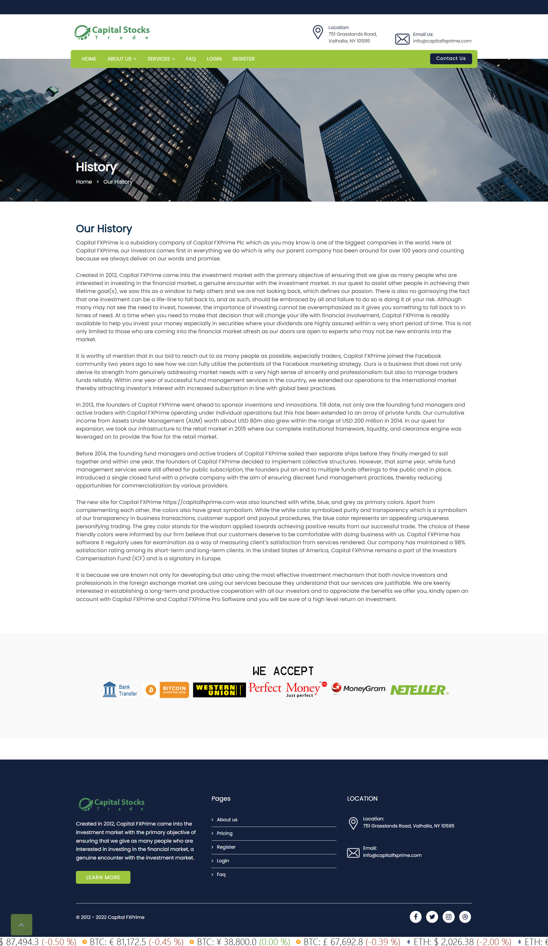 Capital FXPrime Official Website