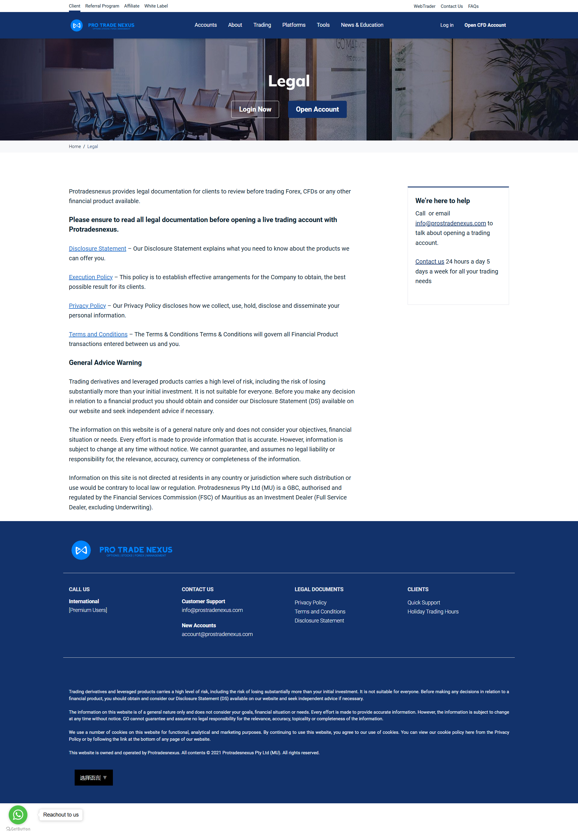 Protradesnexus Official Website