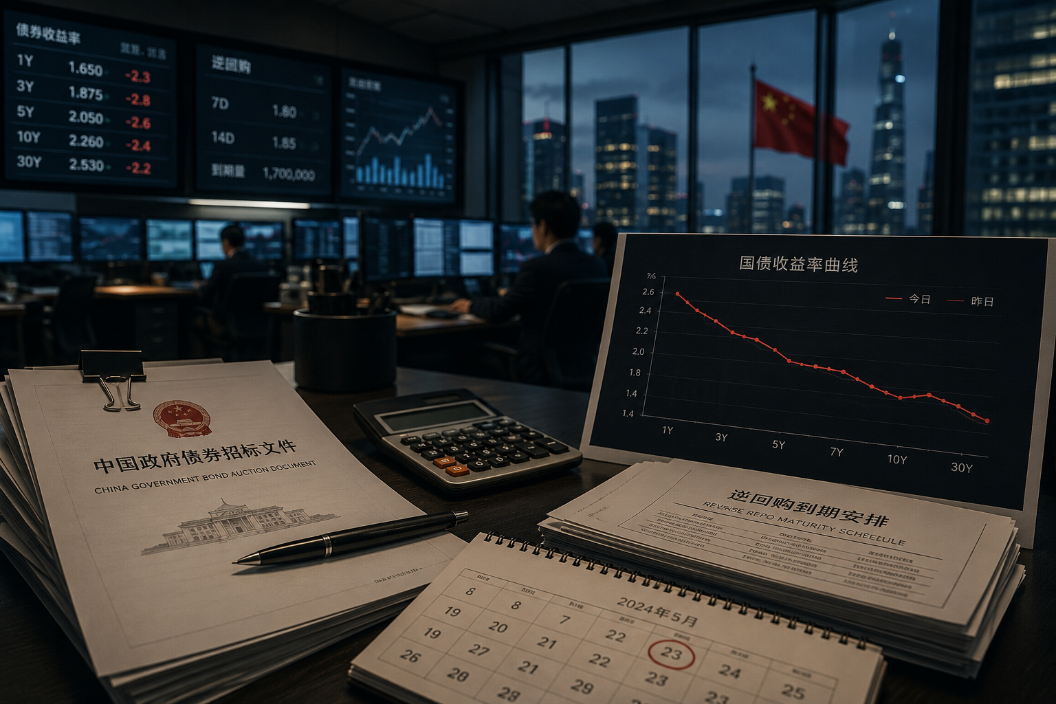 中国债市因特别国债招标承压，市场聚焦下周1.7万亿逆回购到期续做