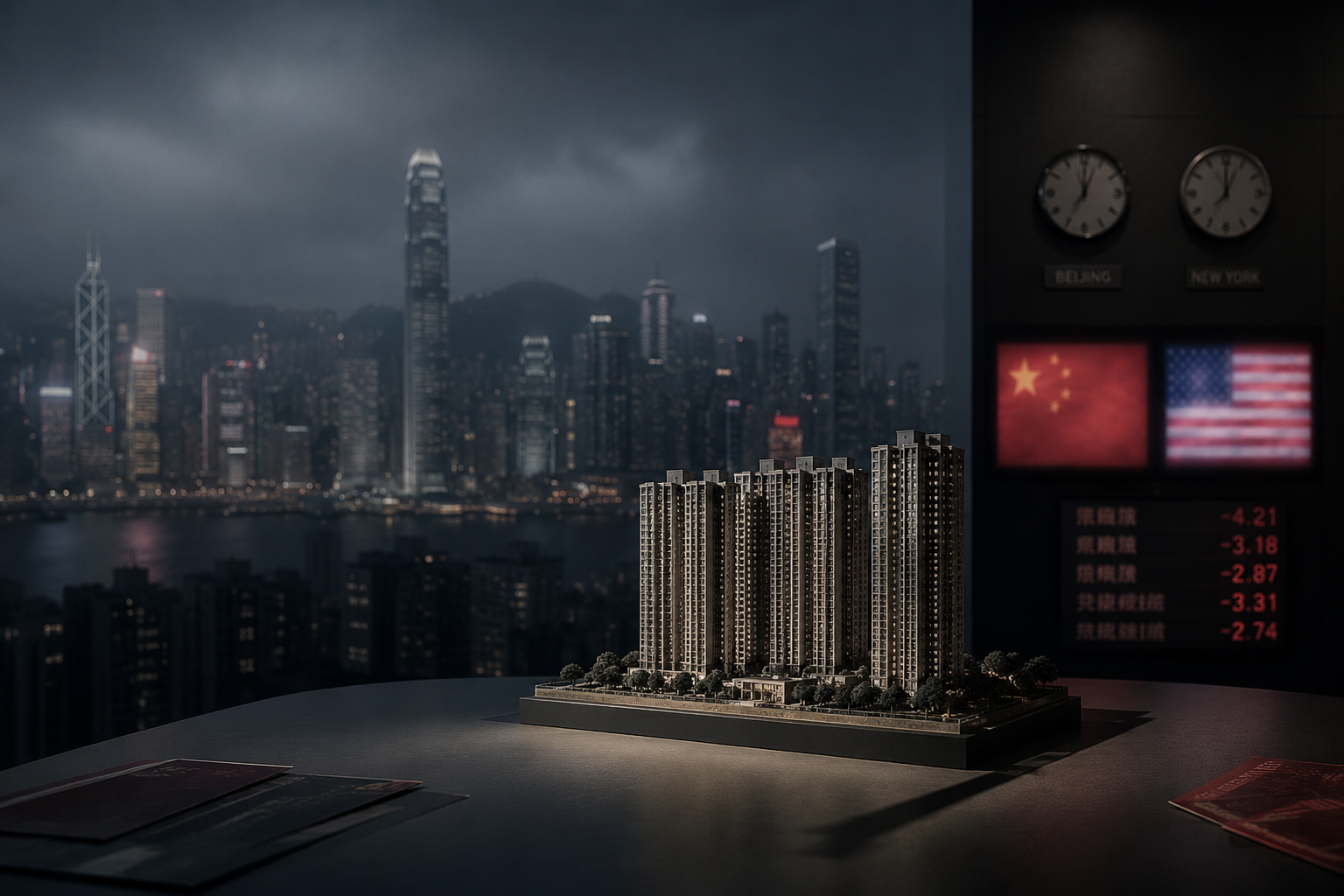 地产股疲软拖累 A 股及港股收低，市场静待中美关键宏观线索