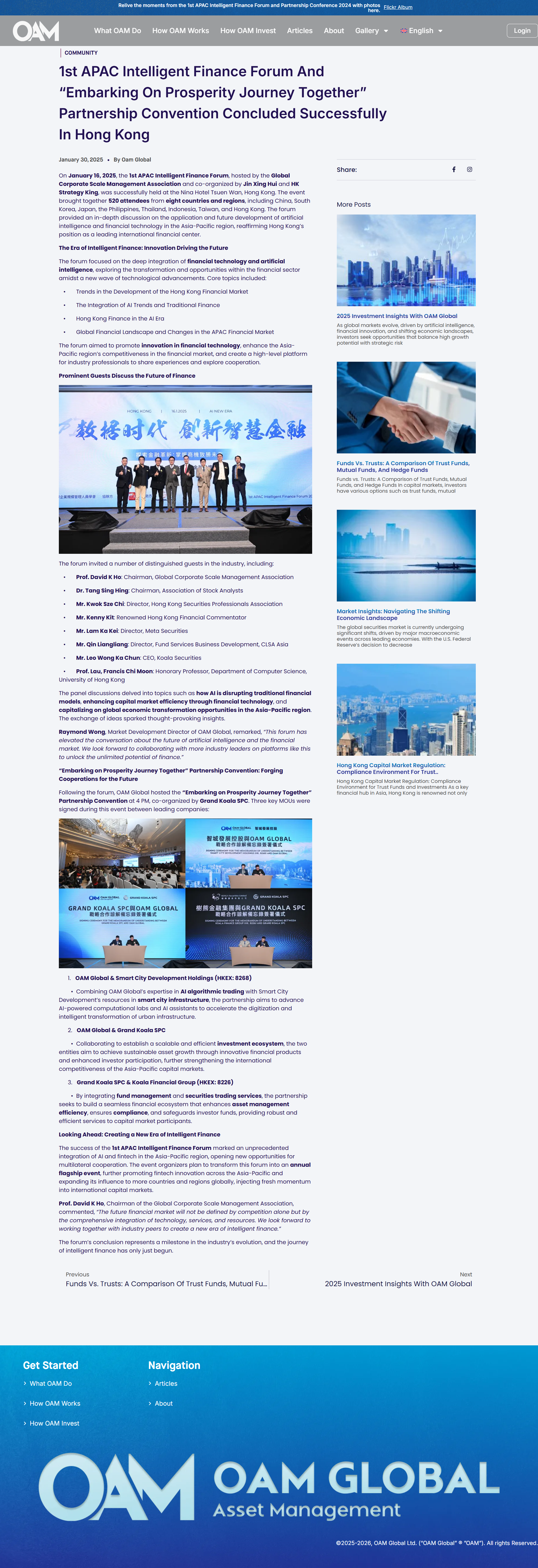 OAM Global Official Website