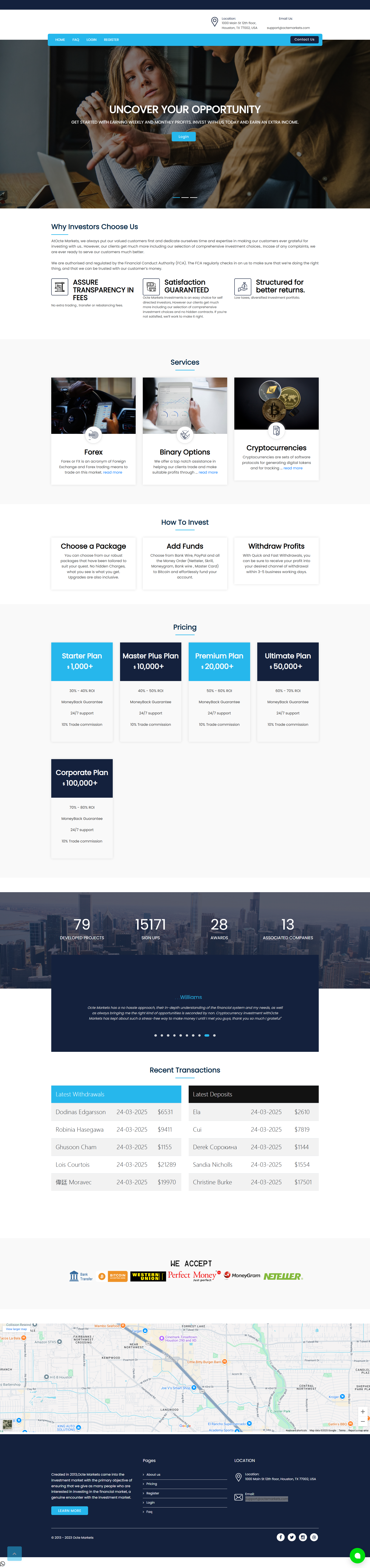 Octe Markets Official Website