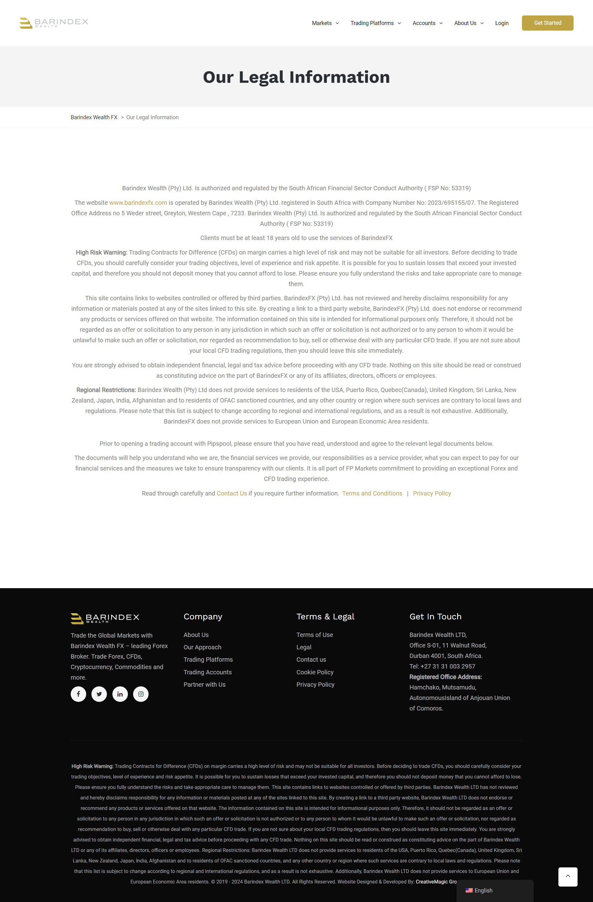 Barindex Wealth FX Official Website