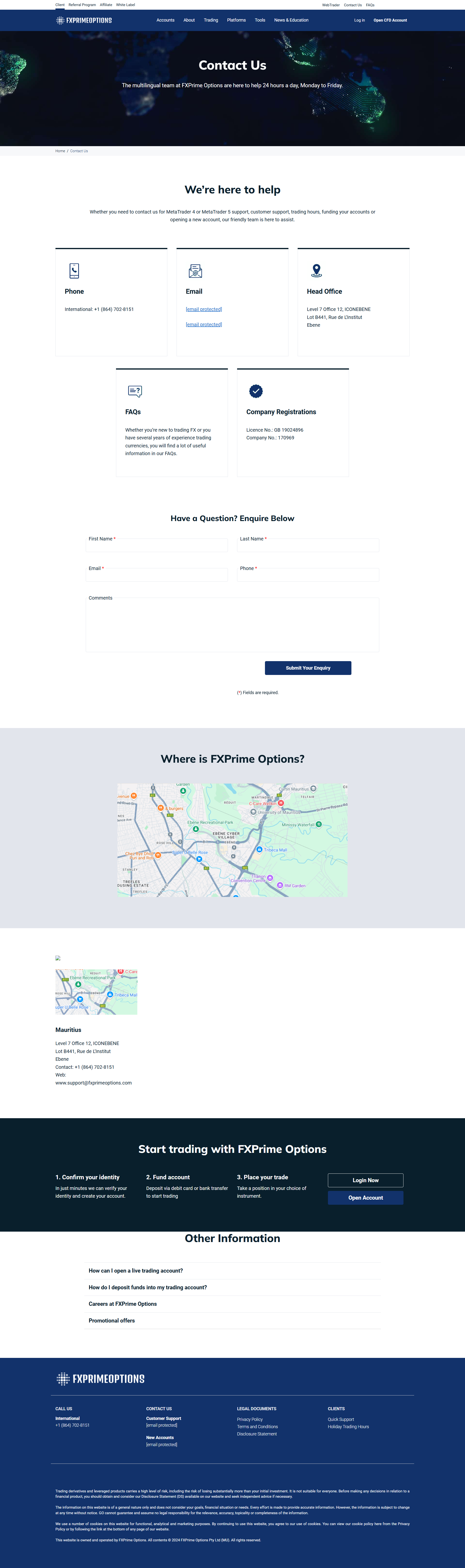 FXPrime Options Official Website
