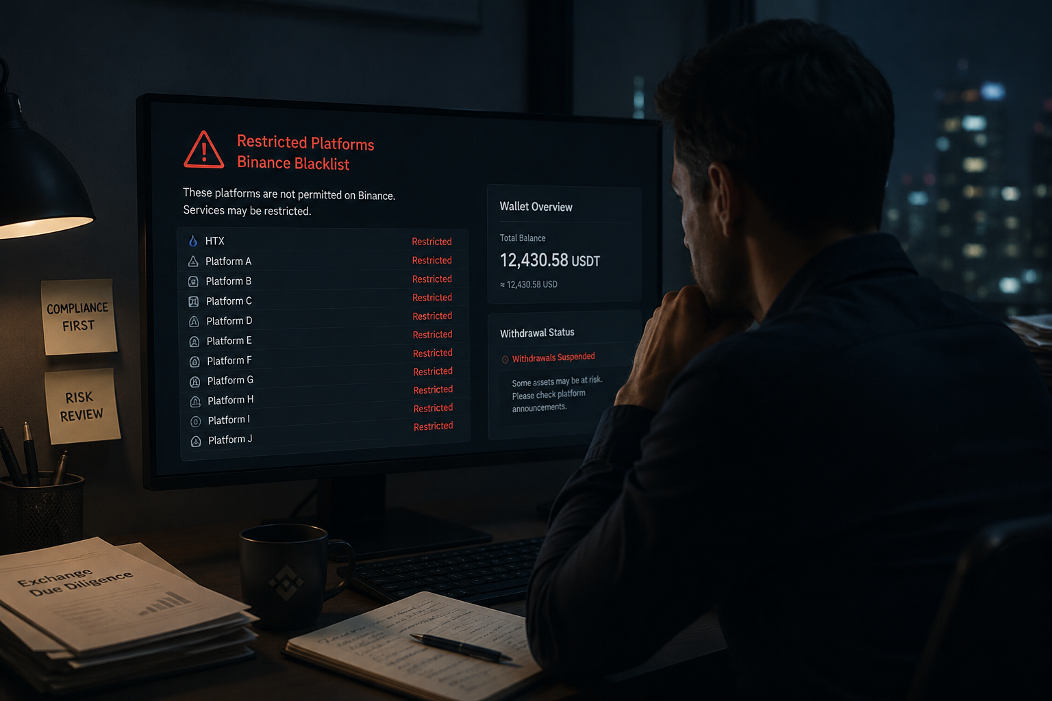 Binance Suspends Transactions with HTX and 10 Other Crypto Platforms Following EU Sanctions