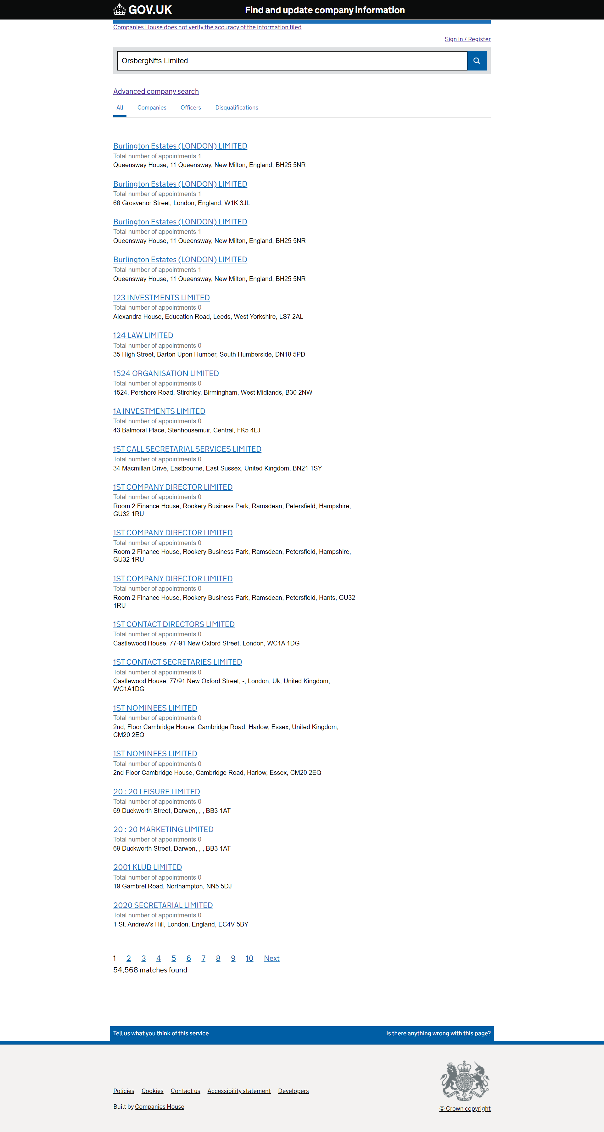 UK Companies House