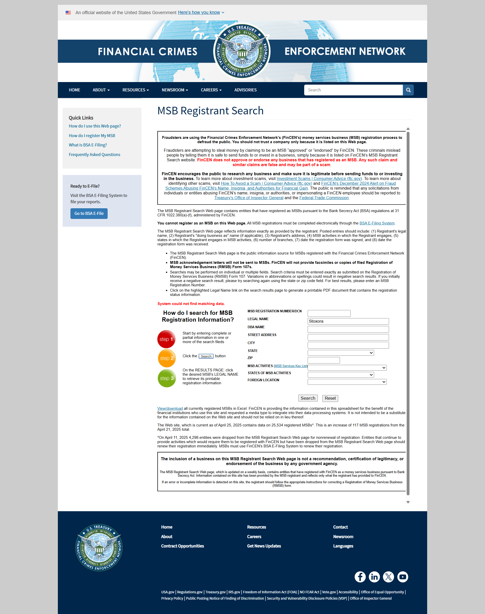 United States Financial Crimes Enforcement Network（FinCEN）
