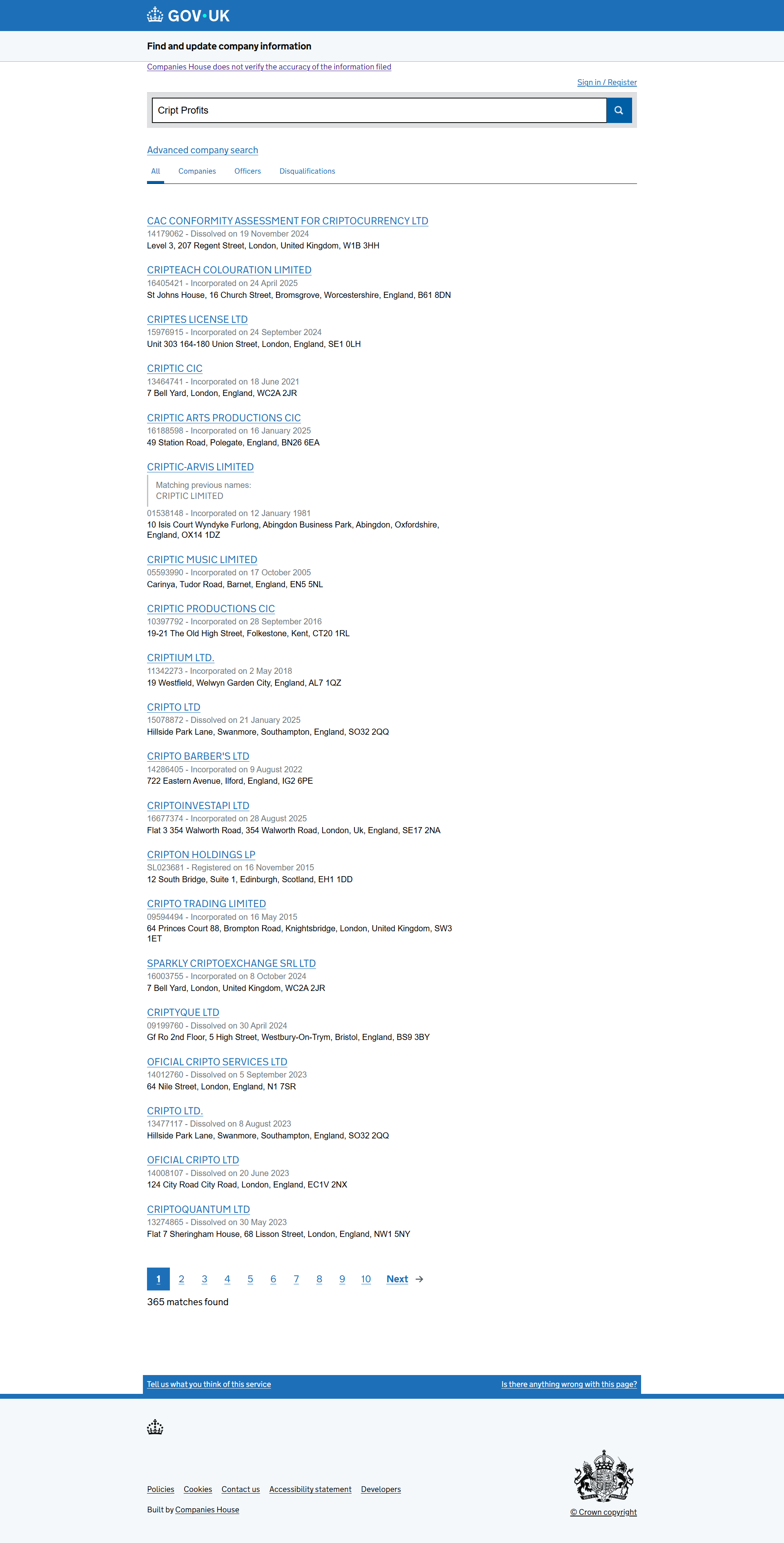 UK Companies House