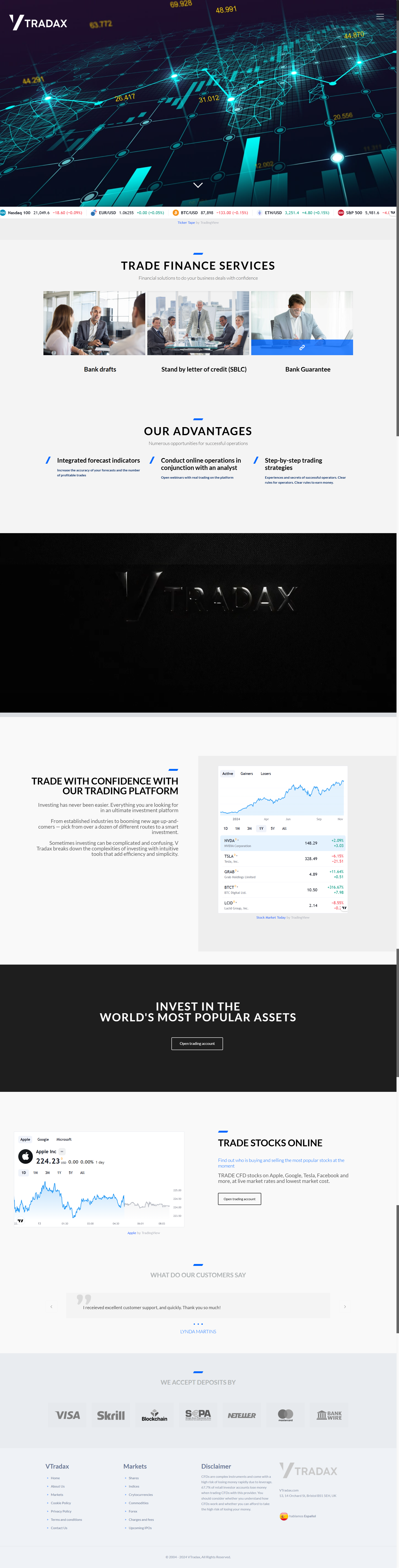 VTradax Official Website