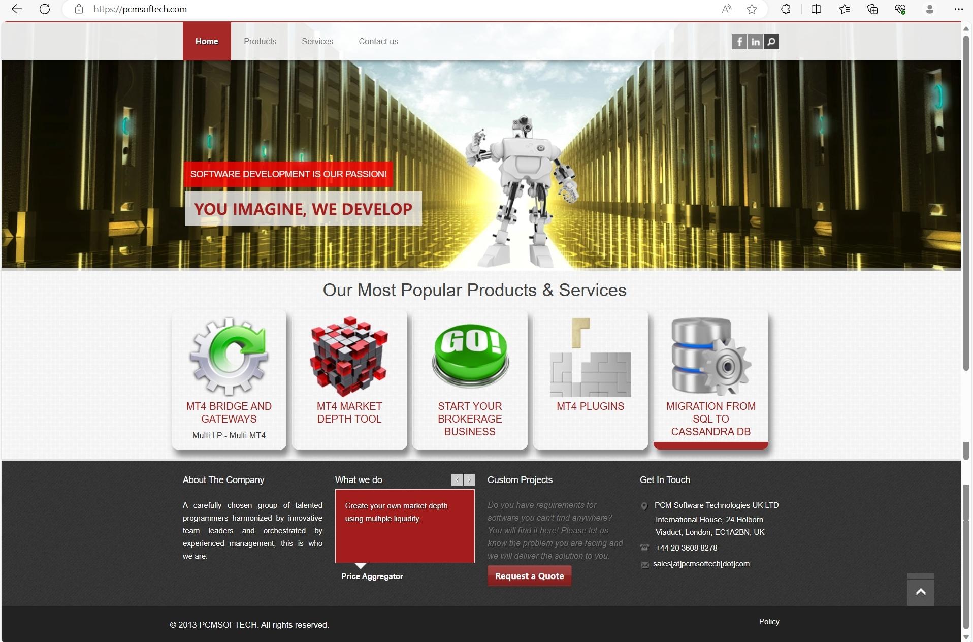 PCM Software Technologies官网