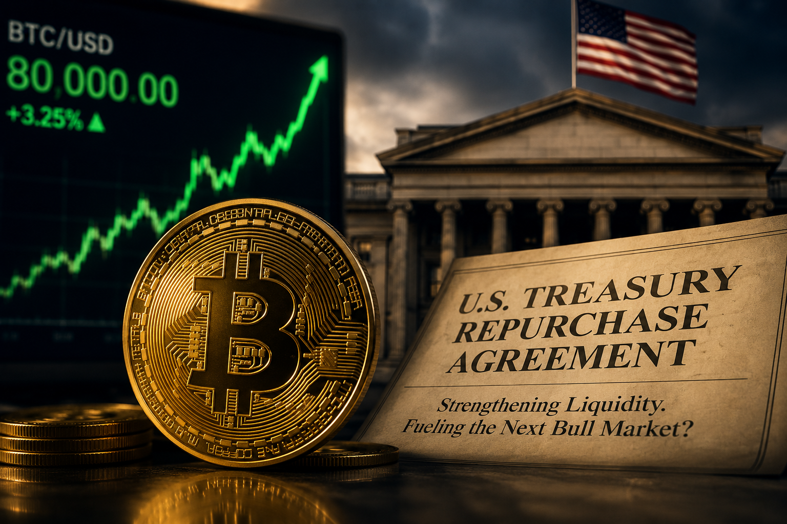 Bitcoin Surpasses $80,000 as US Treasury Doubles Bond Repo Limit, Signals Bull Run