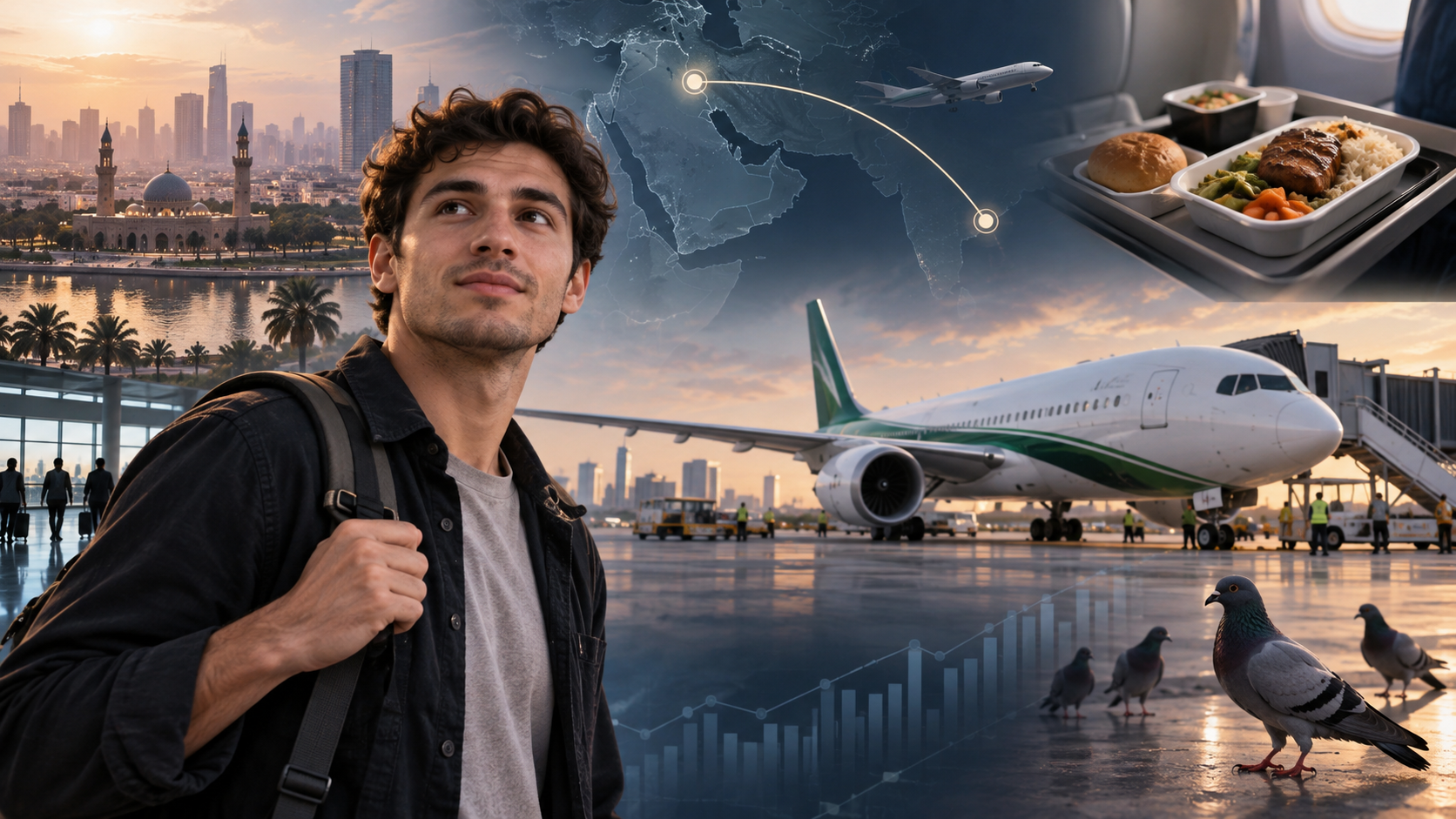 A $123 Flight on Iraqi Airways: New Jets, Hot Meals and Pigeons