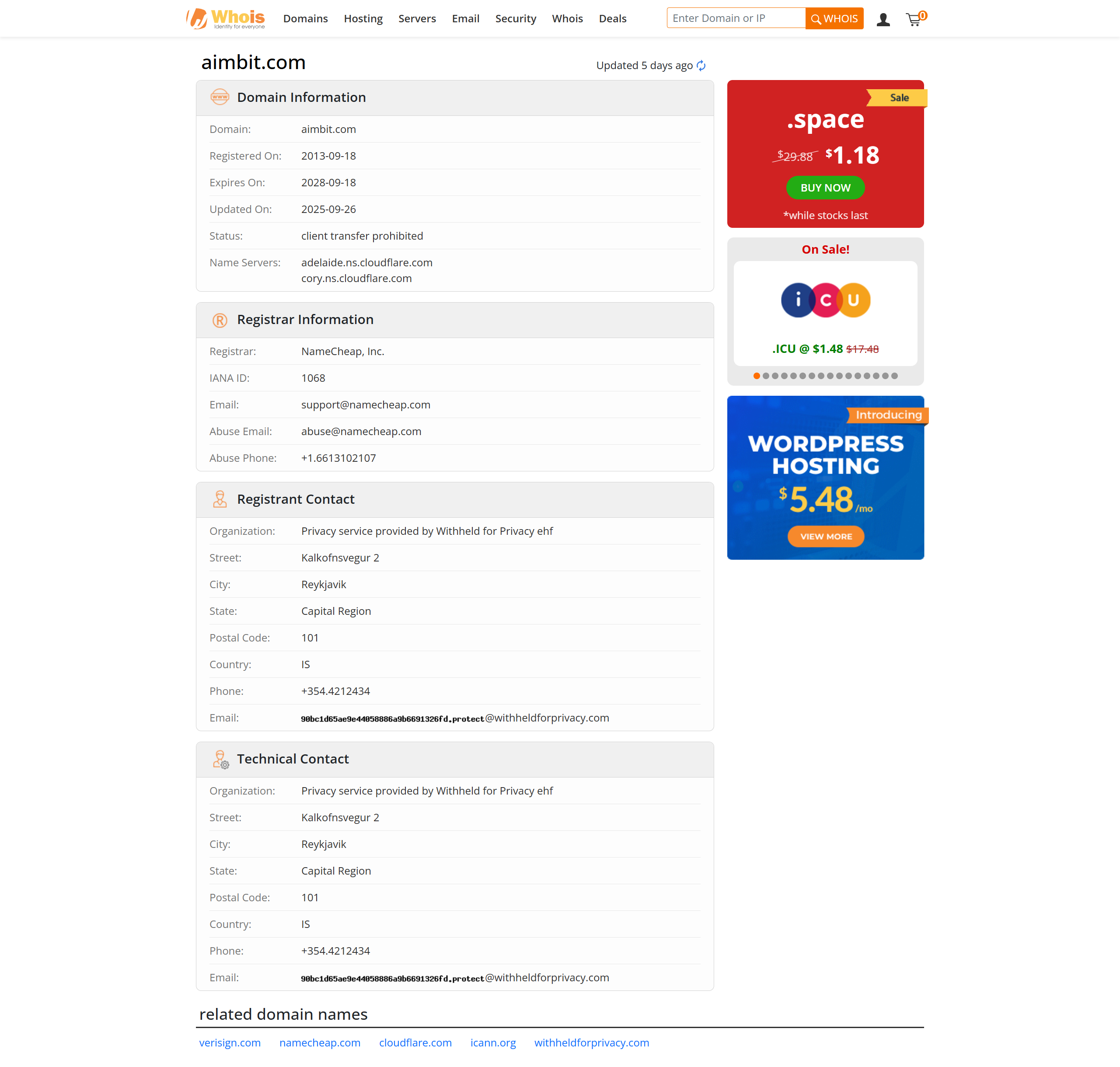 whois