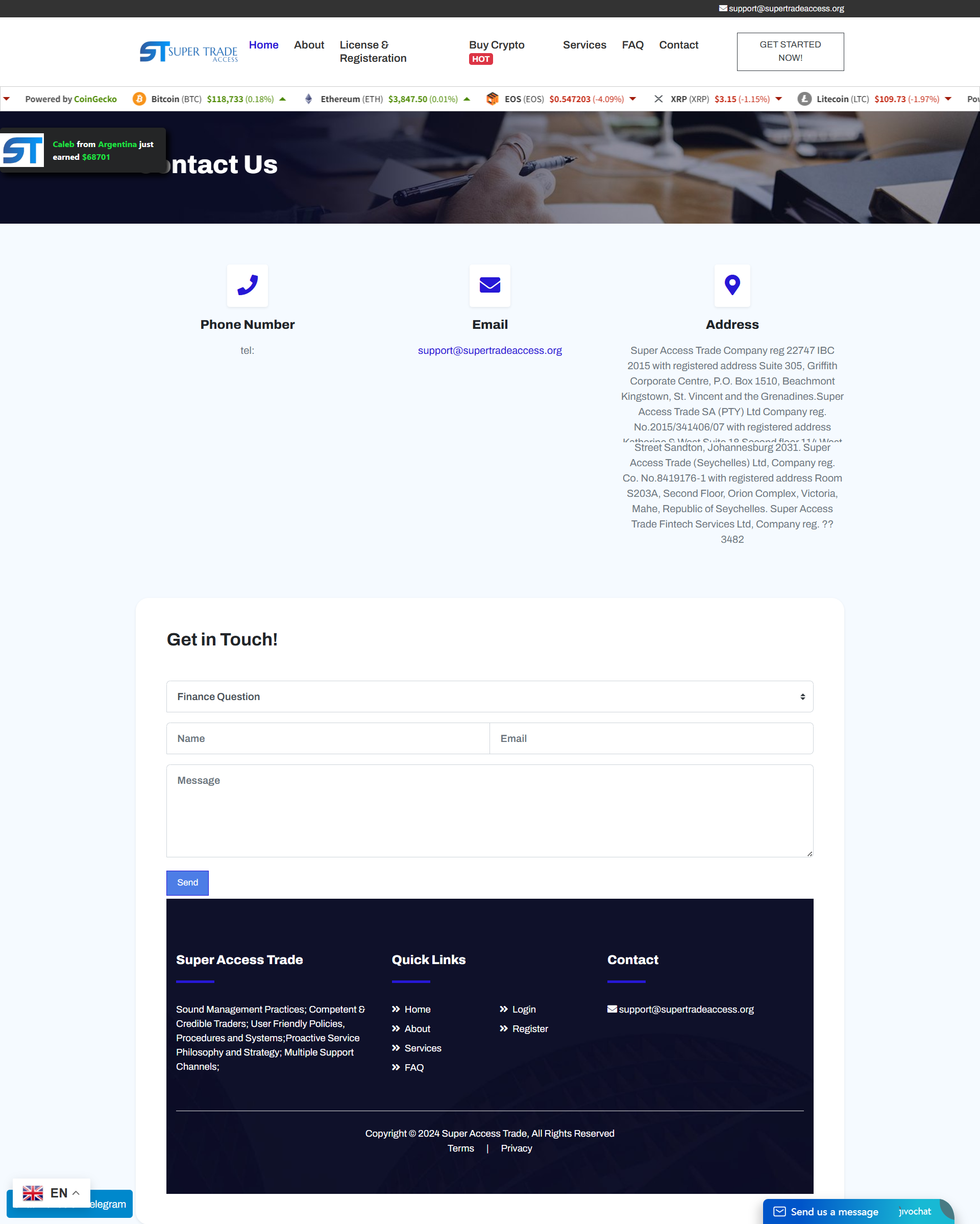 Broker Official Website