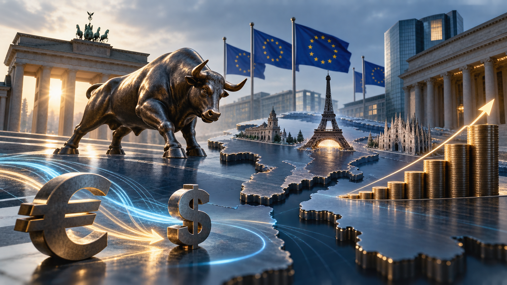 Saham Eropah ditutup tinggi, hasil bon Perancis tembus 5%