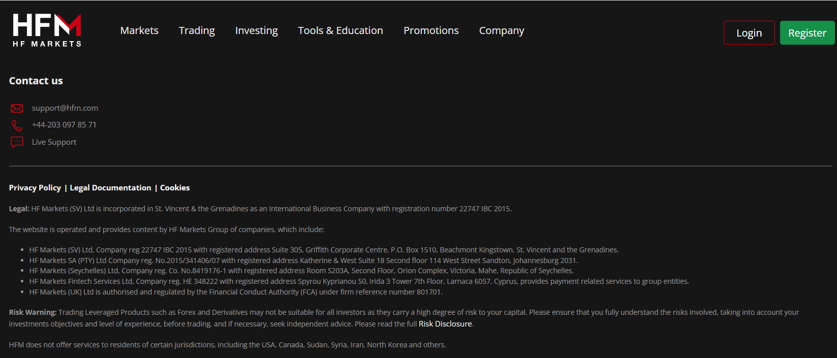 HFM Official Website