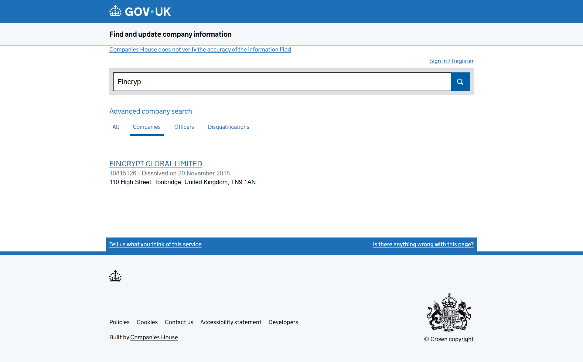 UK Companies House