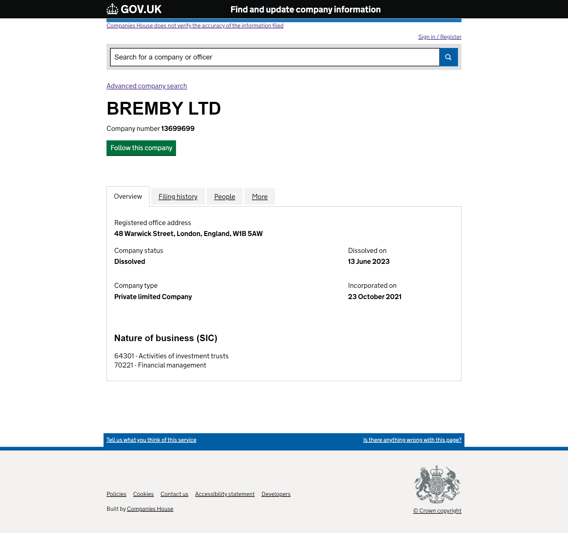 UK Companies House