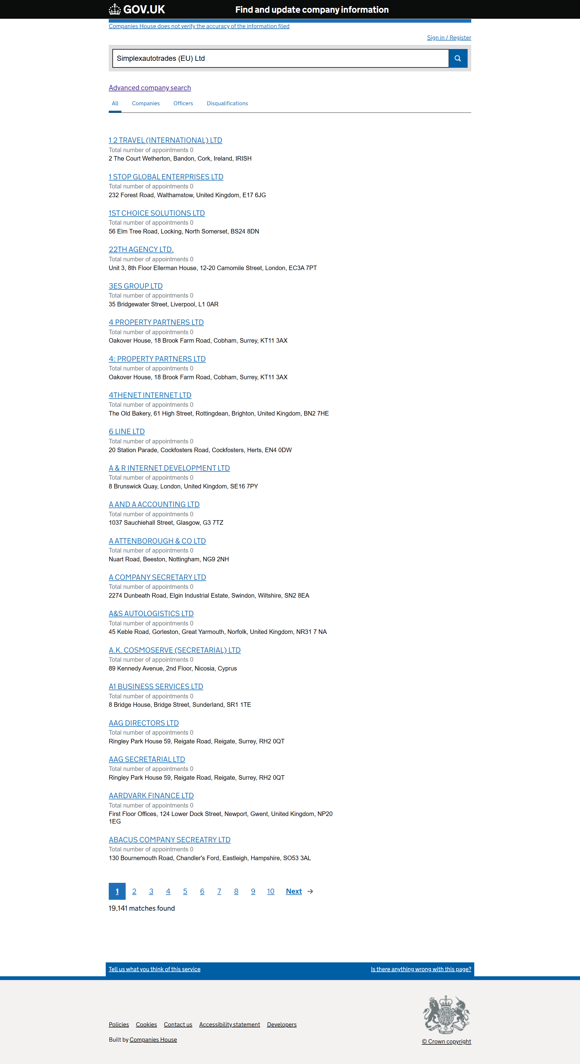 UK Companies House