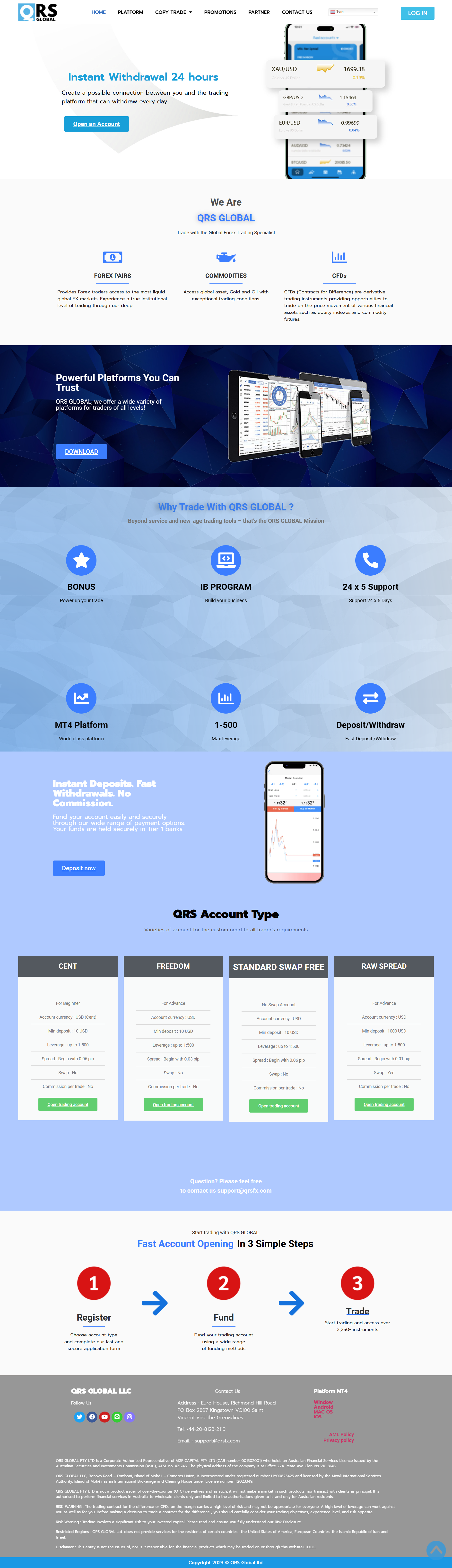 QRS GLOBAL's official website