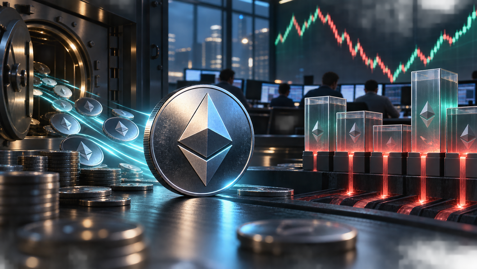 Aliran keluar Ethereum dari bursa capai paras tertinggi 4 bulan