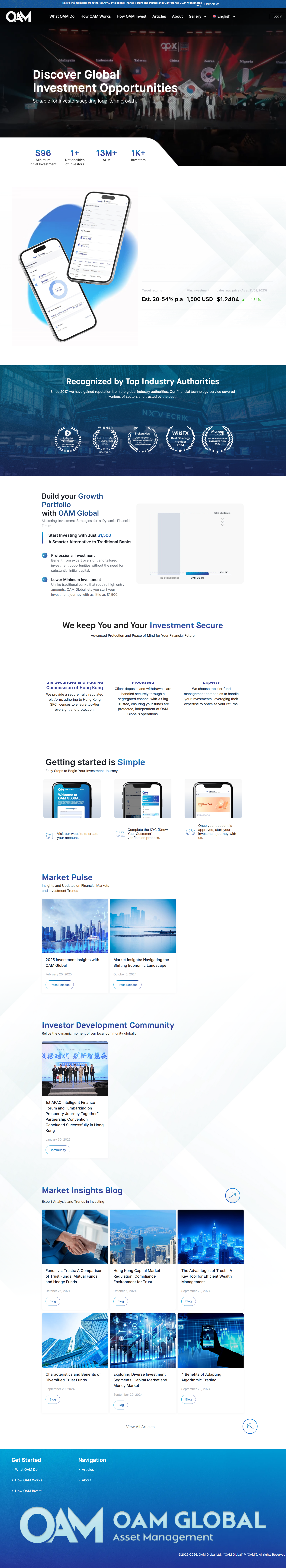 OAM Global Official Website