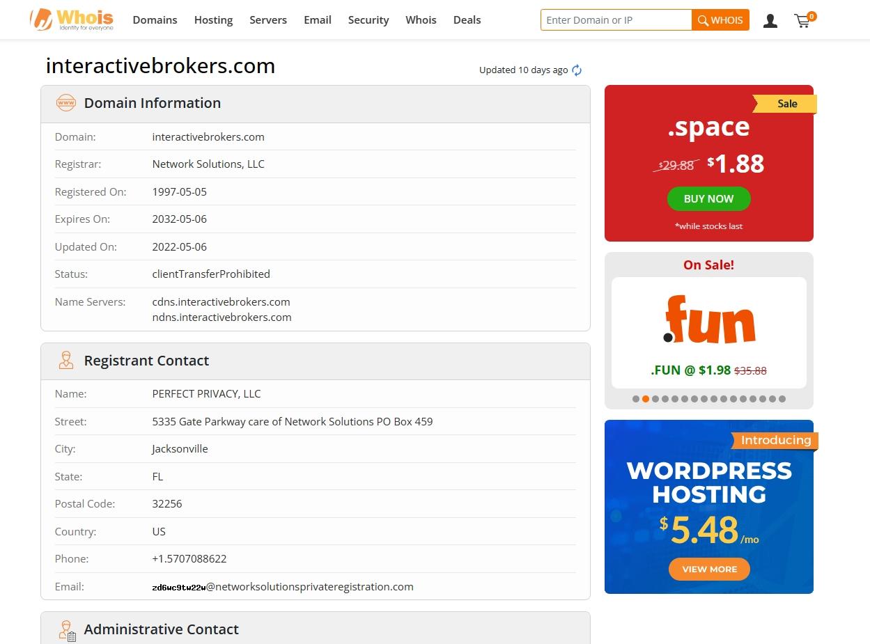 WHOIS Lookup Screenshot