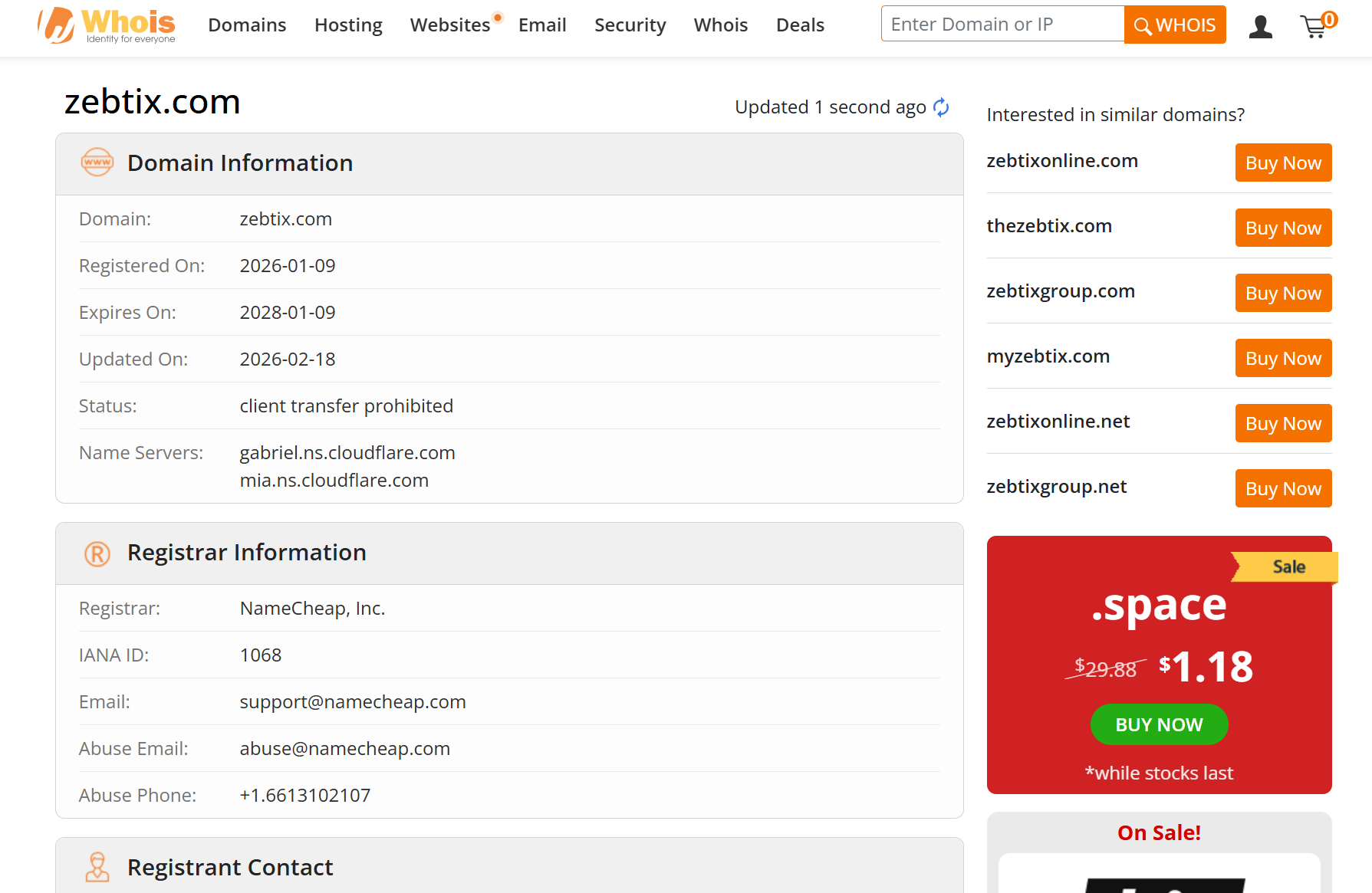whois domain registration time