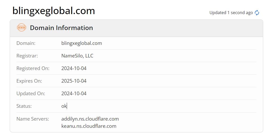 BLINGXE whois information