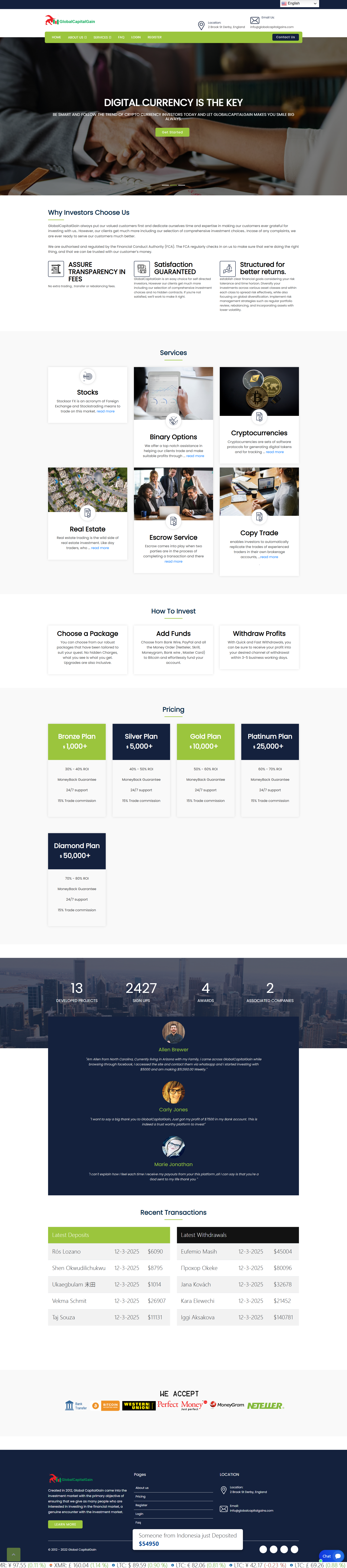 GlobalCapitalGain Official Website
