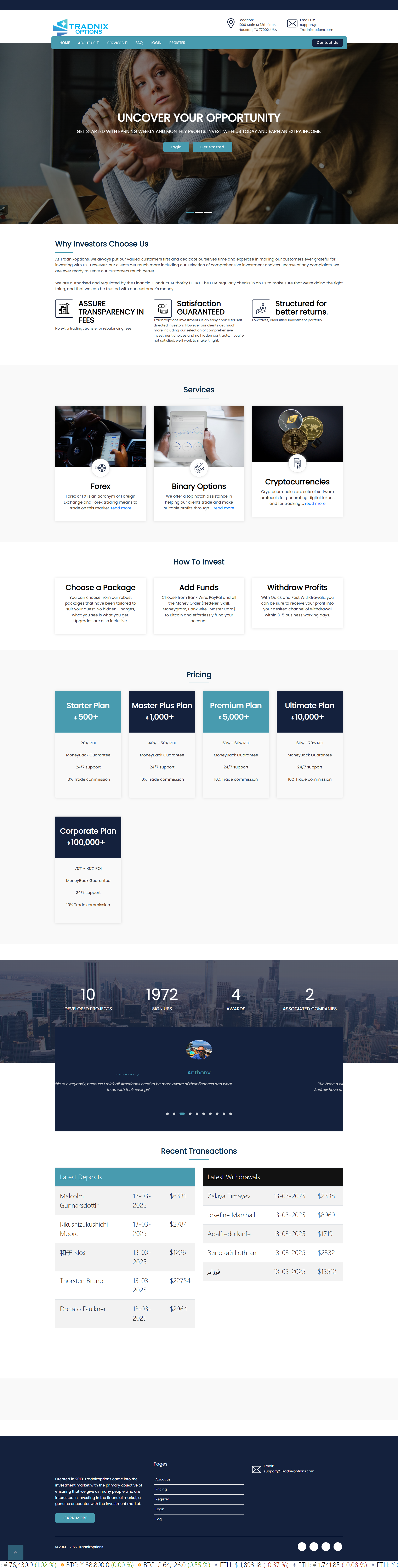 Tradnixoptions Official Website