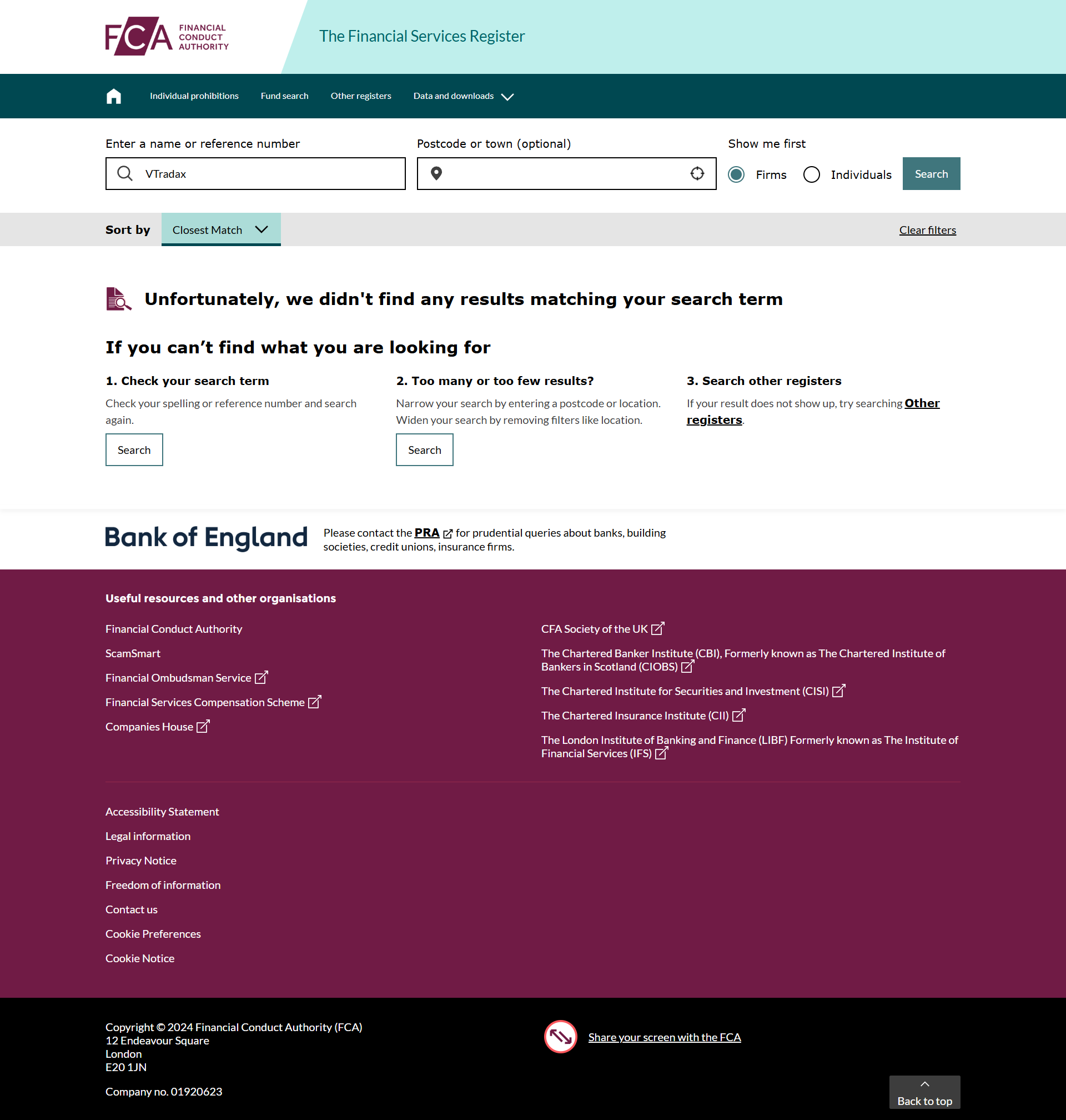 United Kingdom Financial Conduct Authority(FCA)