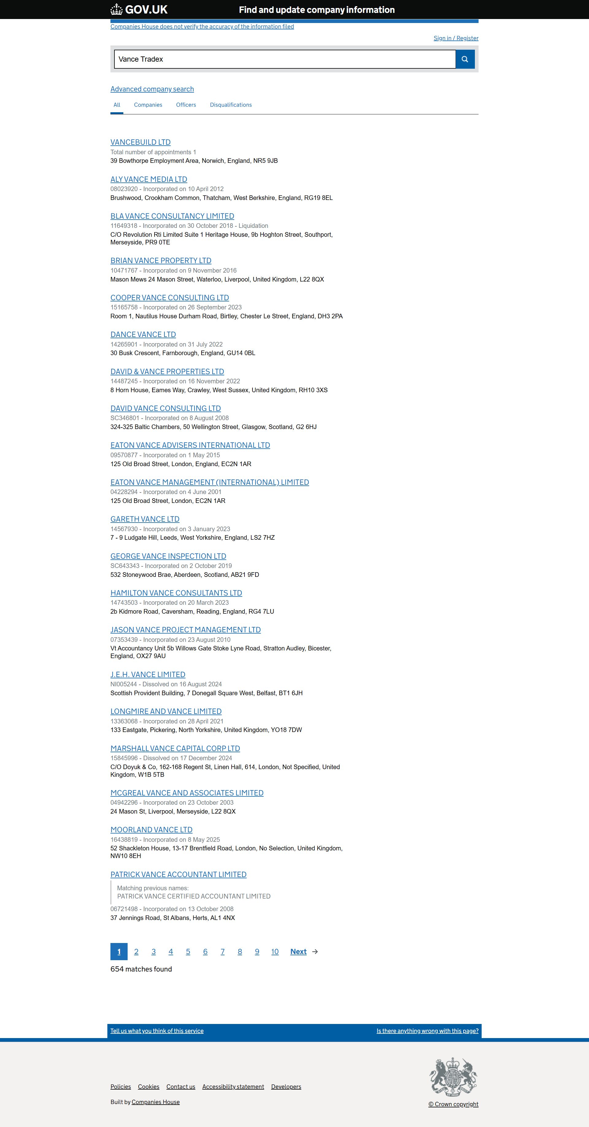 UK Companies House