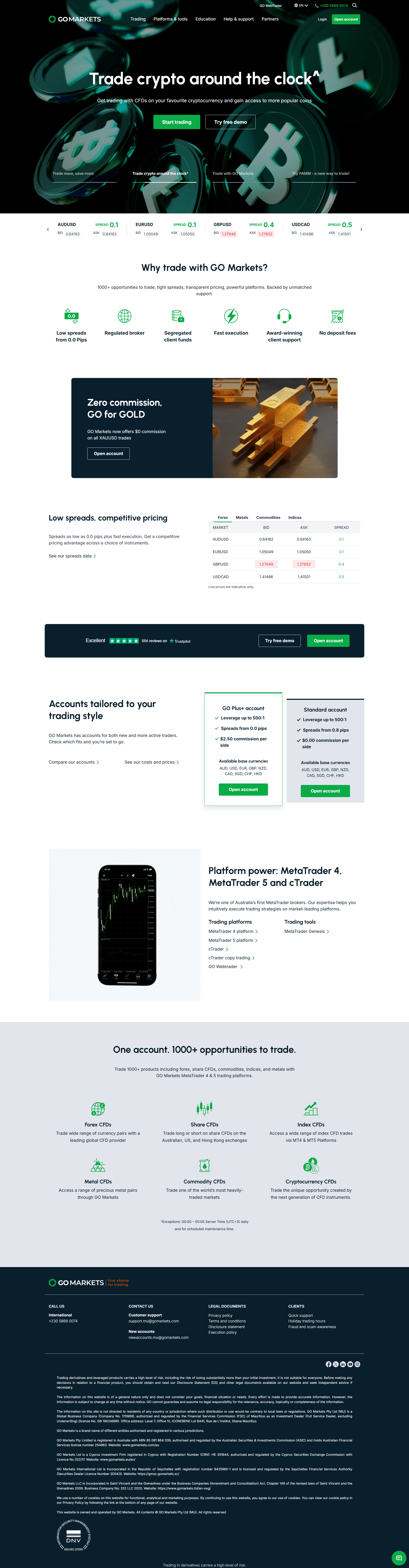 GO Markets Official Website