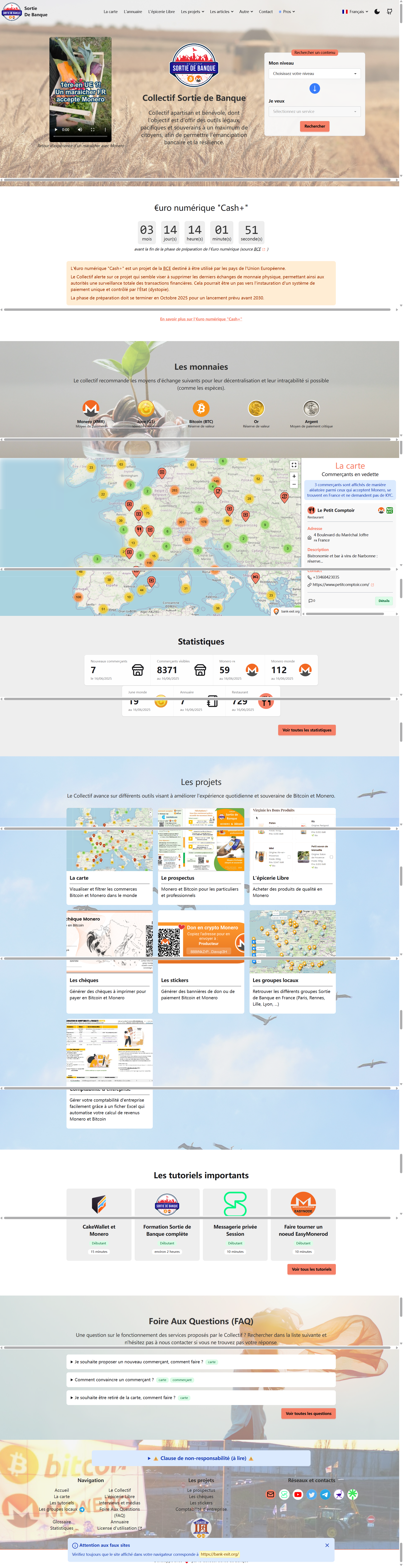 Collectif Sortie de Banque Official Website