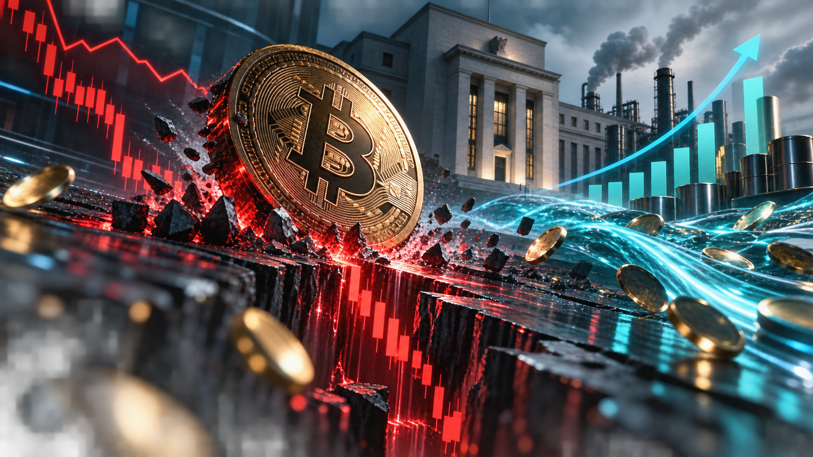Bitcoin cai para US$ 79.730 e liquidações chegam a US$ 939 milhões