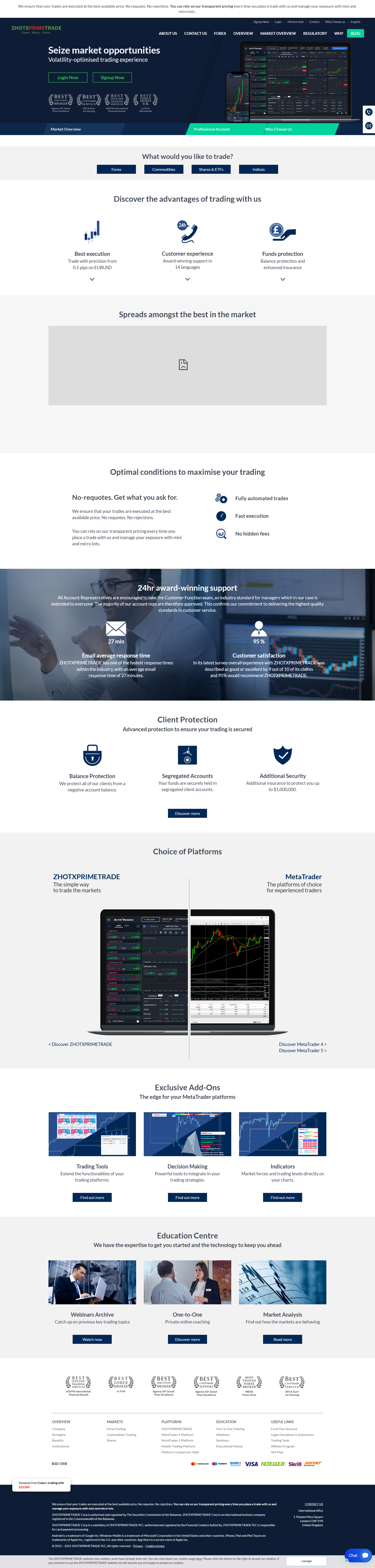 ZHOTXPRIMETRADE Official Website