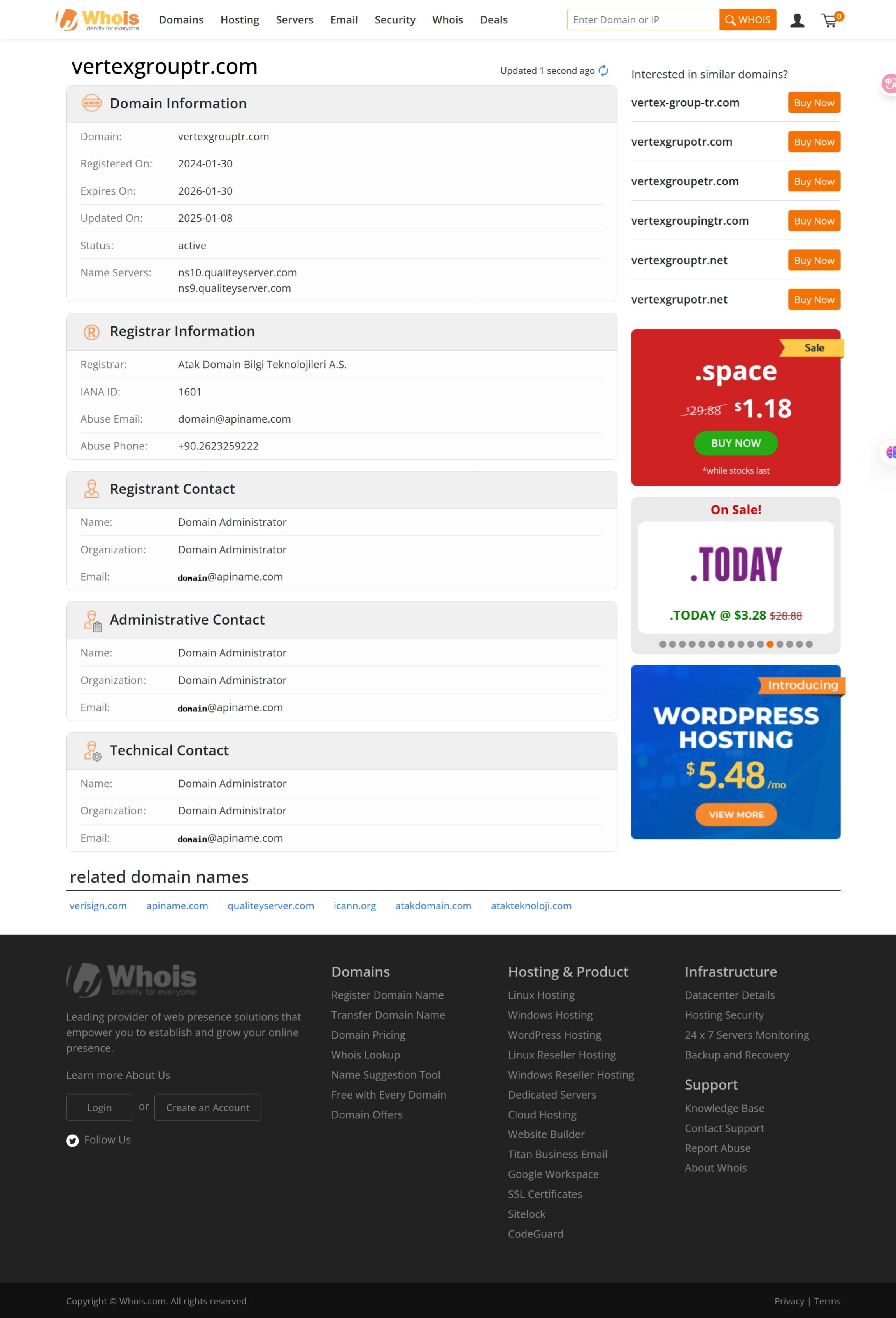 whois
