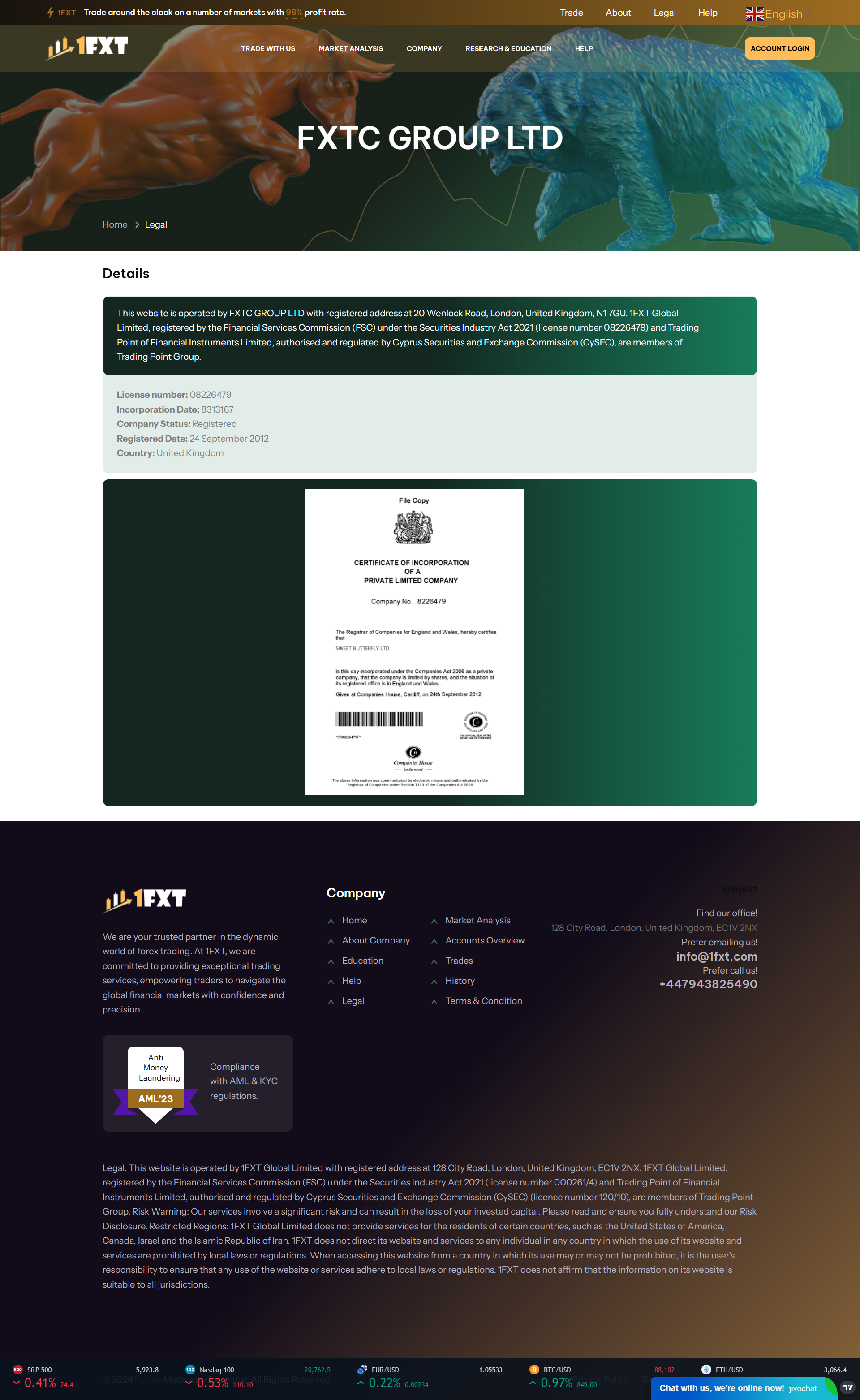 1FXT Official Website