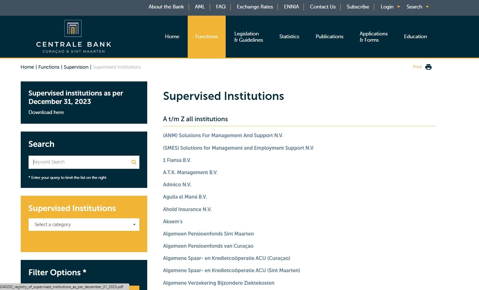 CBCS regulatory inquiry