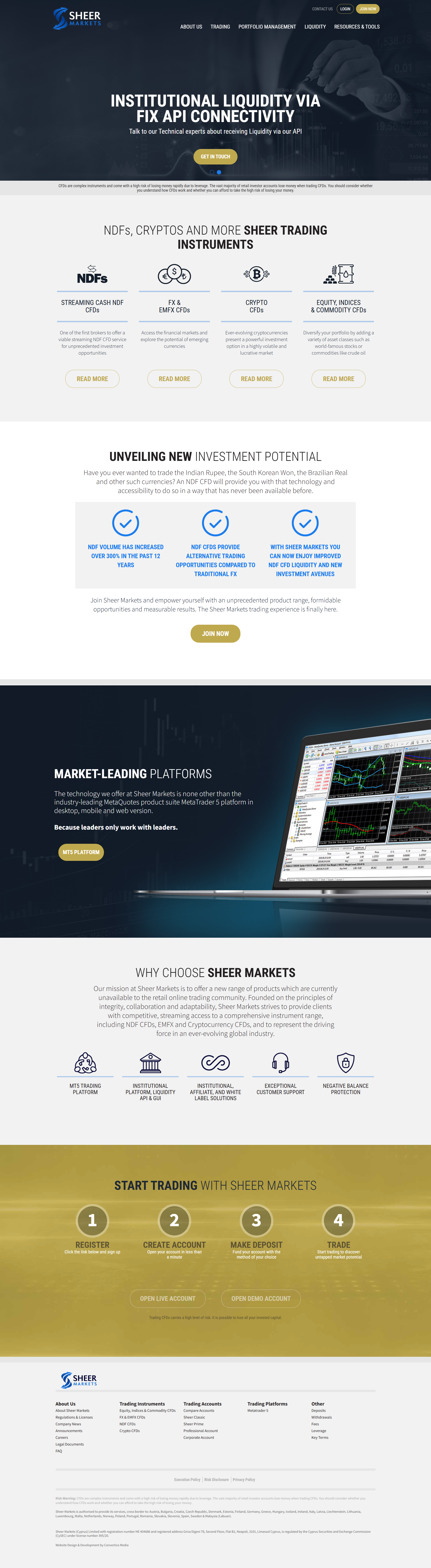 Sheer Markets Official Website
