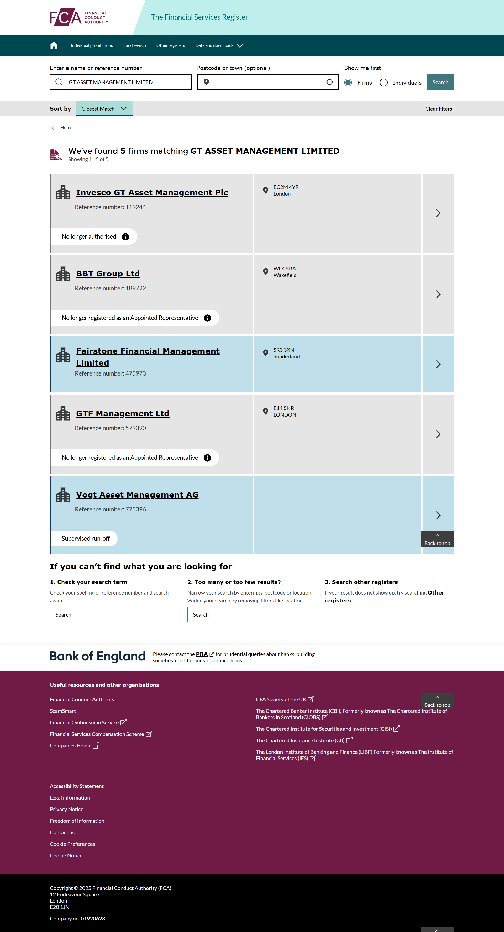 UK Financial Conduct Authority(FCA)