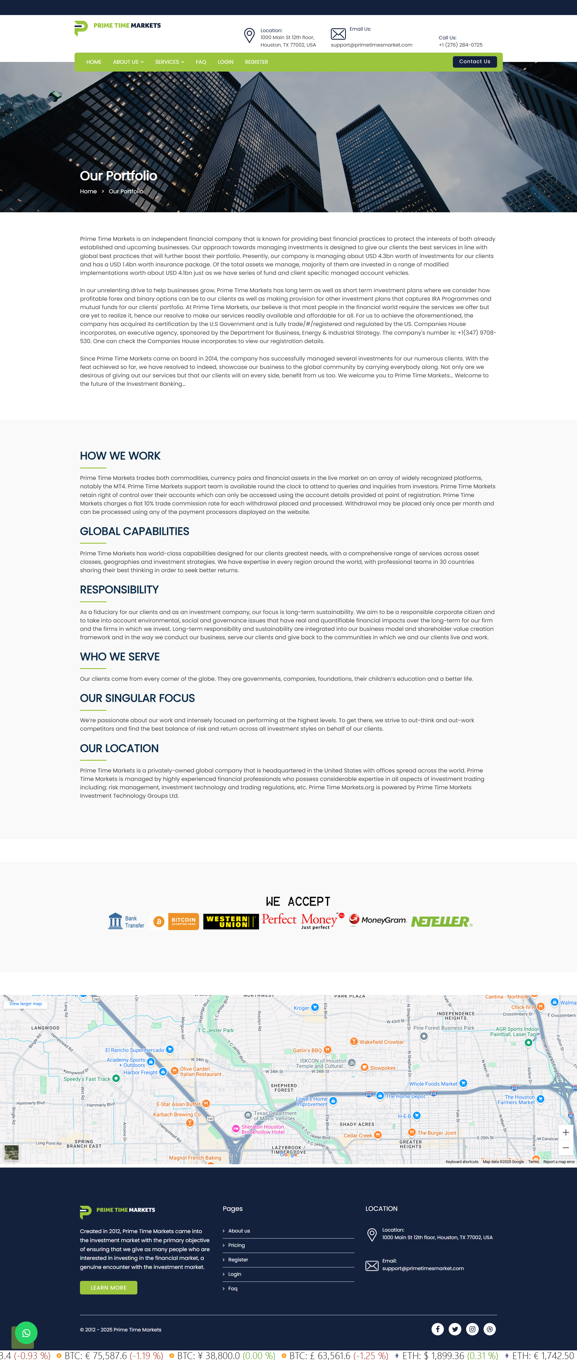 Prime Time Markets Official Website