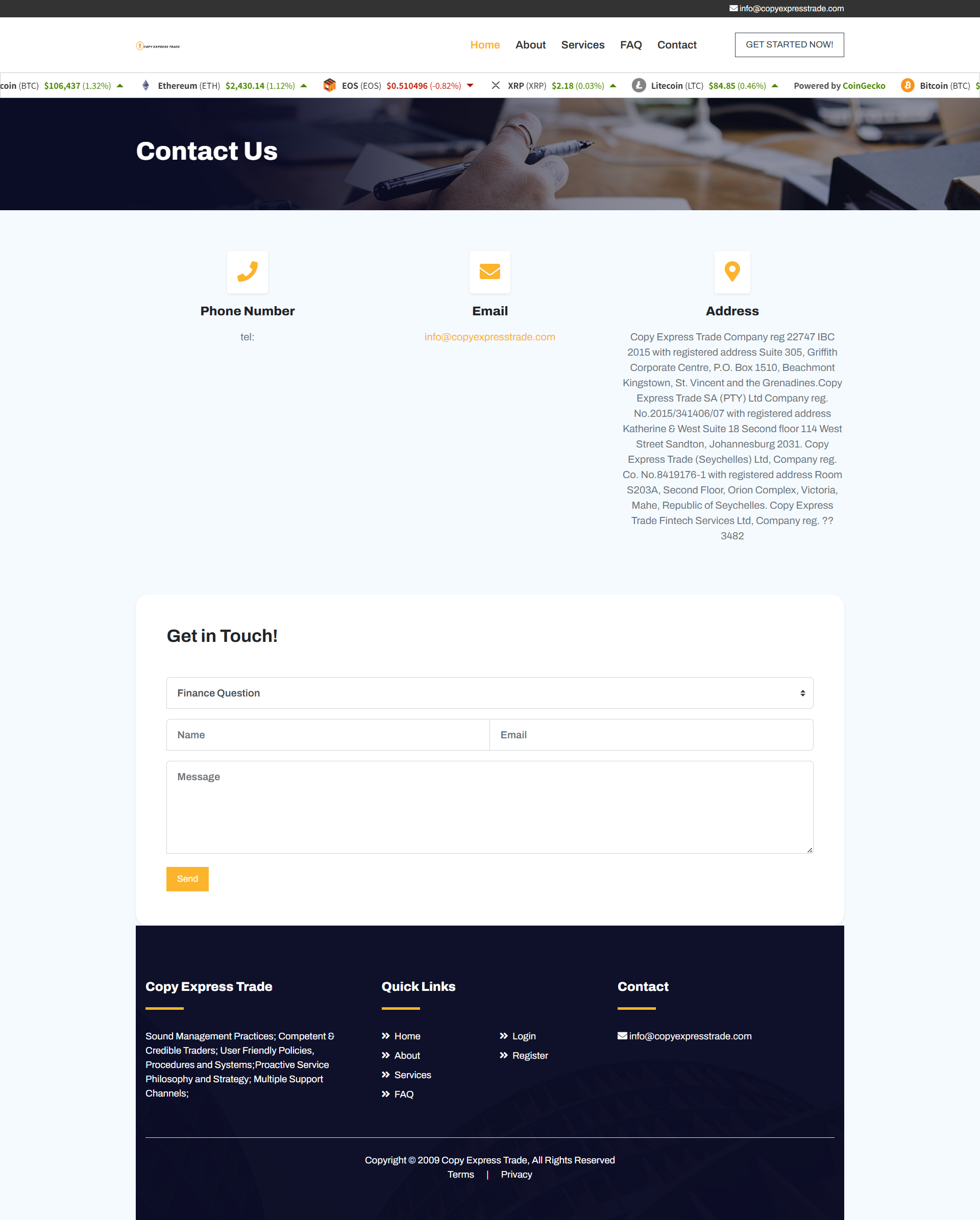Broker Official Website