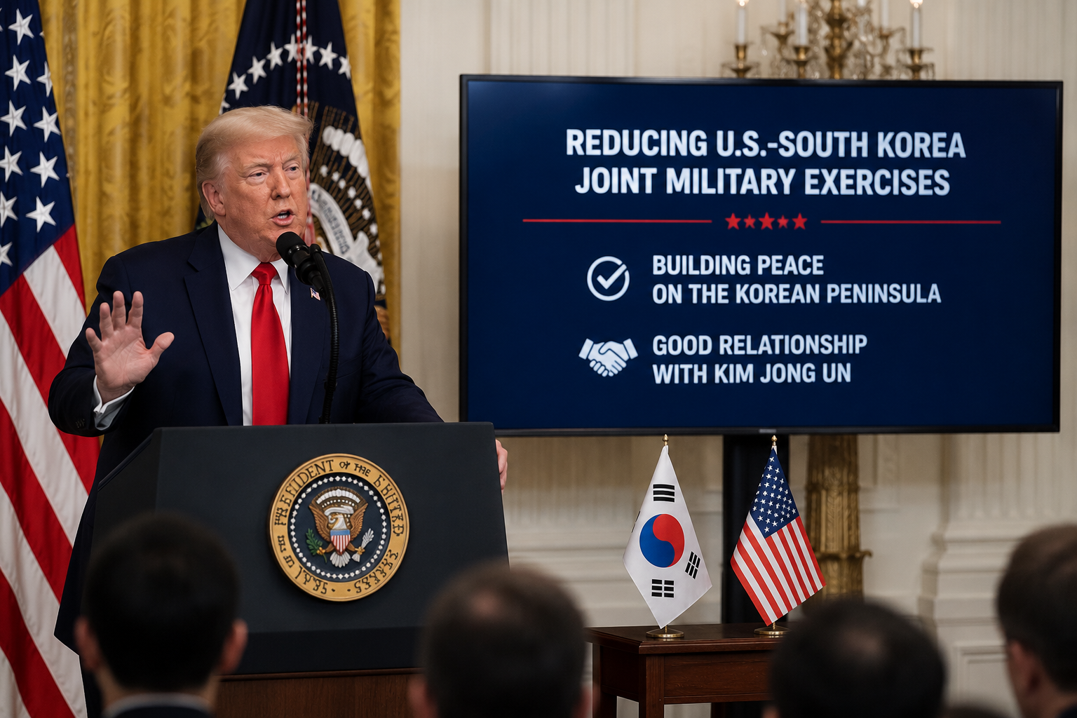 Trump Orders Major Scale-Back of U.S.-South Korea Military Drills Citing Good Ties with Kim Jong Un