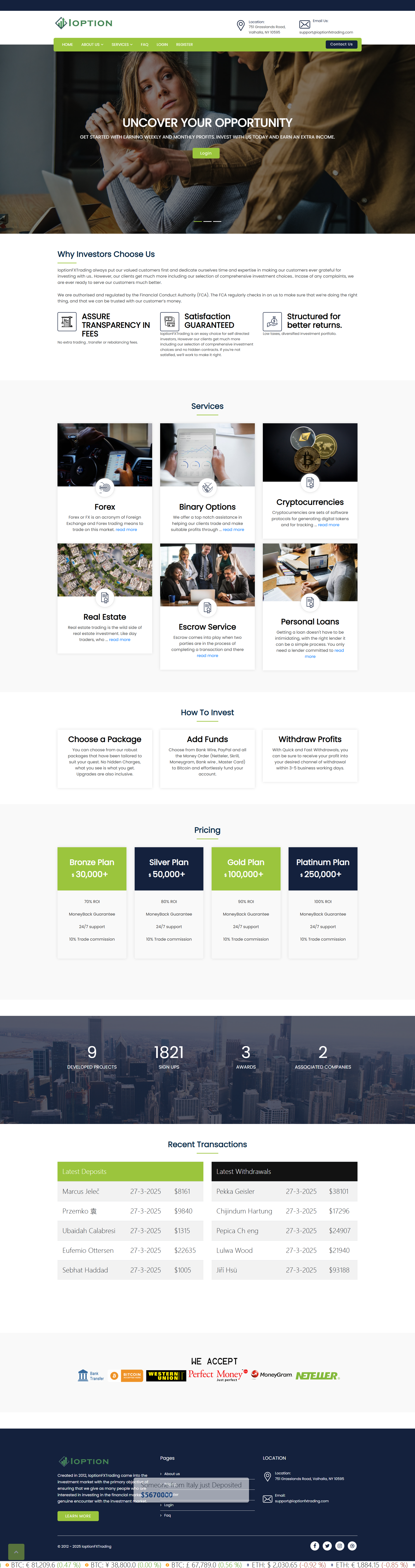 IoptionFXTrading Official Website